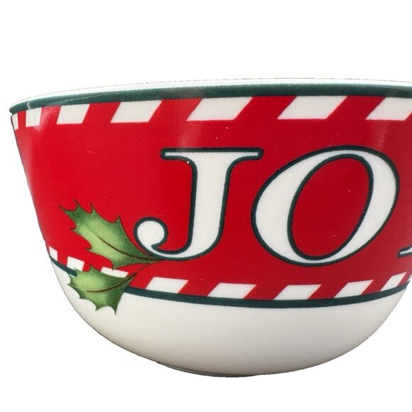 Vtg Christmas Lenox Holiday Joy Small 5" Candy All Purpose Bowl Treats Christmas - Picture 2 of 8